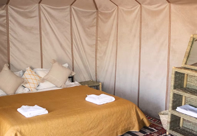 Tente desert El Mhazil Maroc Trek