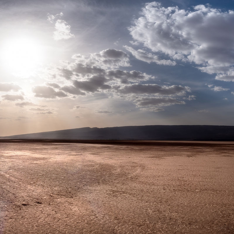 Lac asséché du Parc d'Ikiri Maroc