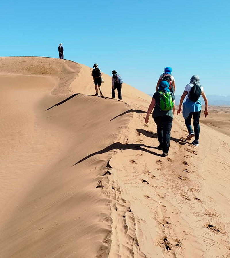 Trek sur les dunes du désert El Mhazil